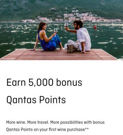5000 bonus qantas points on first qantas wine purchase 5000 bonus qantas points on first qantas wine purchase